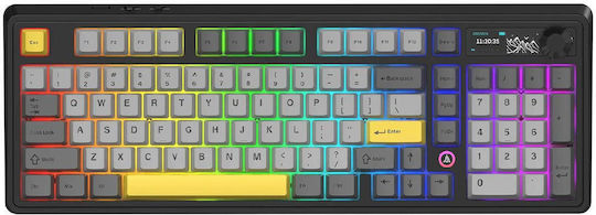 Ajazz AK980 V2 Ασύρματο Gaming Μηχανικό Πληκτρολόγιο (Αγγλικό US)