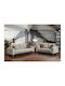 Living Room Furniture Set 3-Seater & 2-Seater White