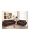 Living Room Furniture Set 3-Seater & 2-Seater Brown