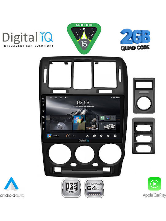 Digital IQ Car Audio System for Hyundai Getz 2002-2011 (Bluetooth/USB/WiFi/GPS/Apple-Carplay/Android-Auto) with Touch Screen 9"