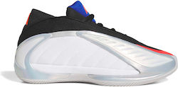 adidas Anthony Edwards 2 Future Icon Basketballschuhe Weiß / Lucid Rot / Silber Metallic