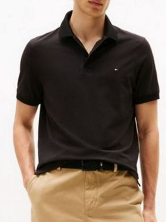Tommy Hilfiger Polo Μπλούζα Κοντομάνικη Black