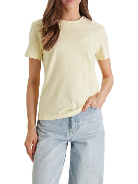 Calvin Klein Damen T-Shirt Yellow