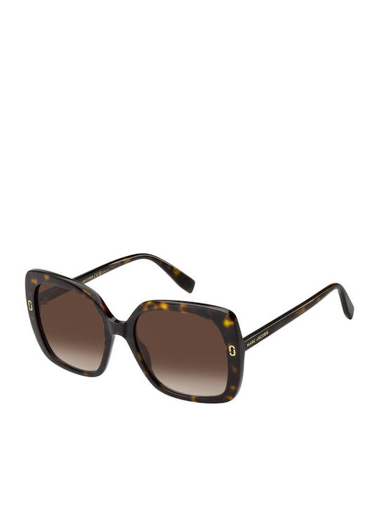 Marc Jacobs Unisex Sunglasses with Brown Tartar...