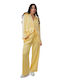 Yellow Set Trousers Jacket Stripes
