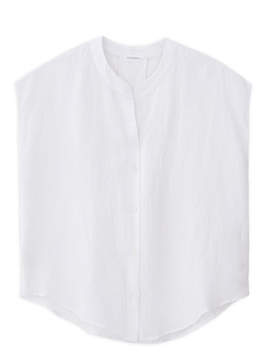 Philosophy Wear Γυναικείο Πουκάμισο White