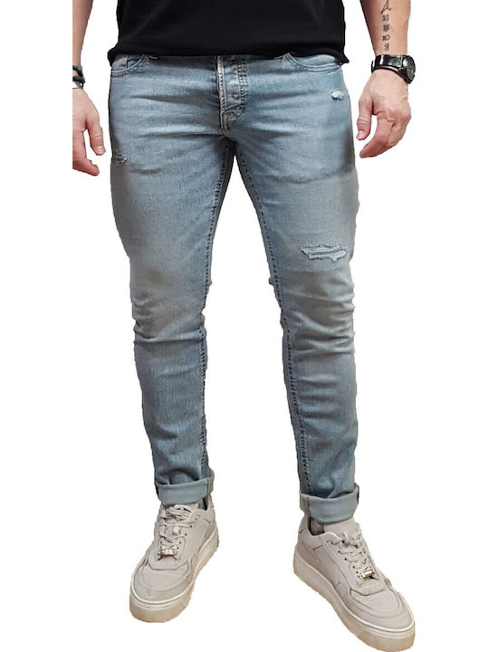 Jack & Jones Glenn Jeans Pants Stretch Slim Fit Blue Denim