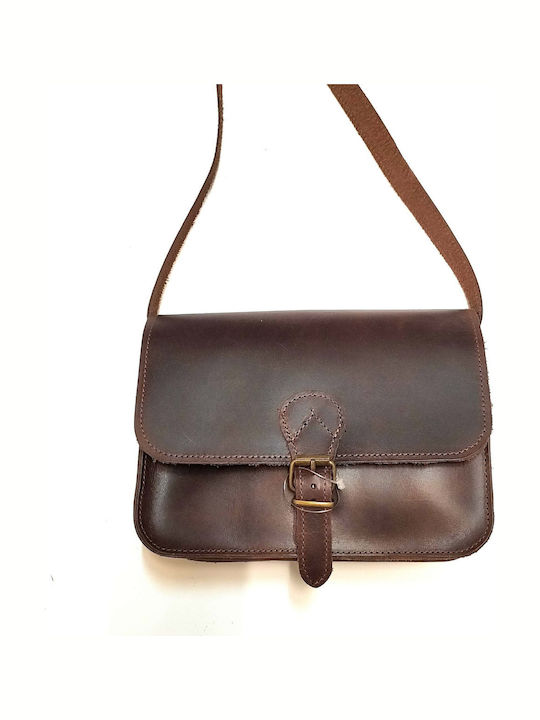 Leder Damentasche Umhängetasche Braun