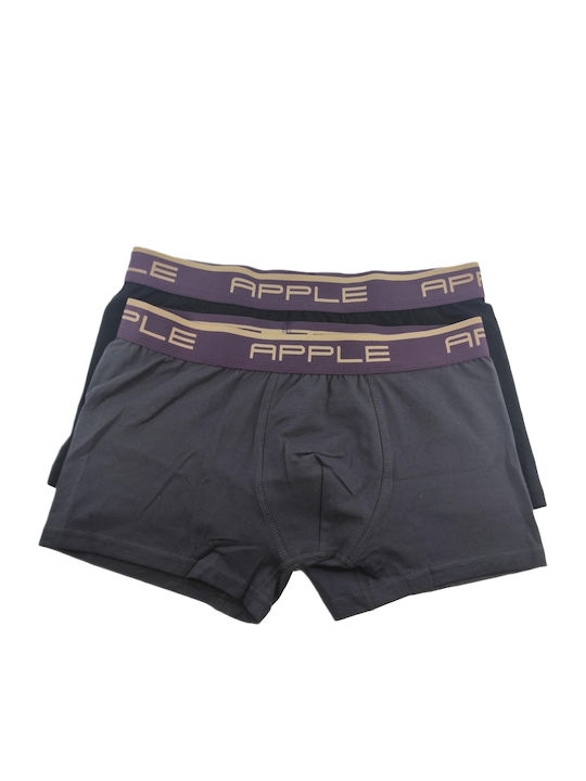 Apple Boxer Ανδρικά Μποξεράκια Black, Anthracit...