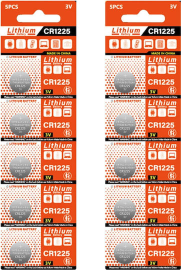 Batterien Lithium für Uhren CR1225 3V 5Stück