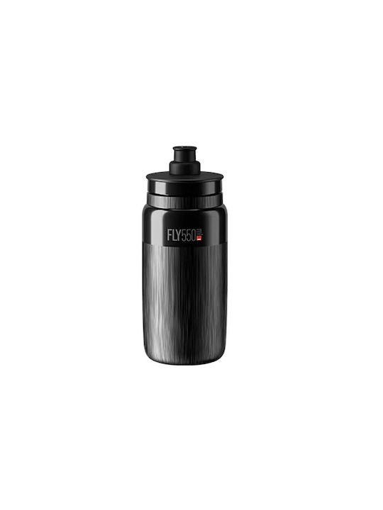 Elite Παγούρι Πλαστικό Ποδηλάτου 550ml Μαύρο