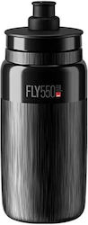 Elite Water Bottle Plastic Bike 550ml Black