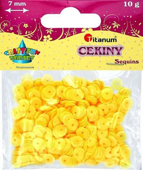 Τιτάνιο Cekiny 7mm Παστέλ Κίτρινο 14g Craft-fun