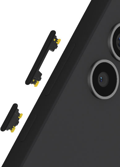 Clappio Replacement Power + Volume Buttons Galaxy A54 5g A34 5g Black