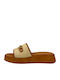 Damenplattformen Beige