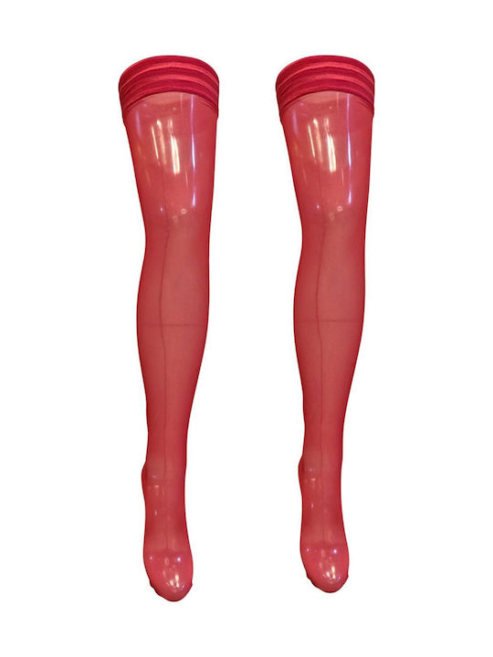 Ciorapi lungi dama Red