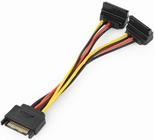 Cablexpert Splitter - Cable 0.15m SATAM2F-02