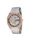 Pierre Cardin Herrenuhr 42mm Batterie mit Silber Metallarmband