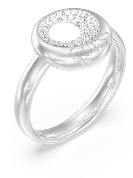Guess Ring with Stones made of Steel
