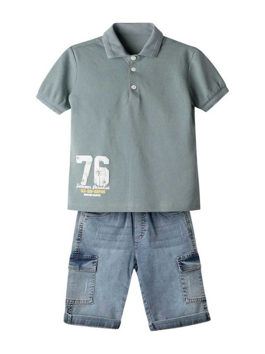 Set pentru copii cu șorturi Vară 2buc Light Green