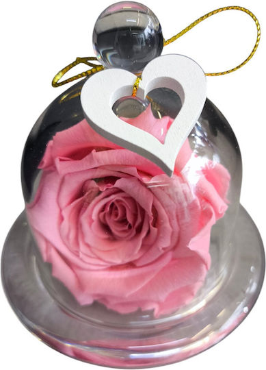 All Saints Pink Mini Rose Glass Fondant Holder H 10cm Milva Flowers