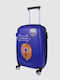 Mittlerer Hartschalenkoffer Blau mit 4 Rädern Höhe 62cm