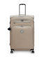 Kipling Youri Spin L Μεγάλη Βαλίτσα Ταξιδίου Υφασμάτινη Soft Taupe Combo με 4 Ρόδες Ύψους 76εκ.