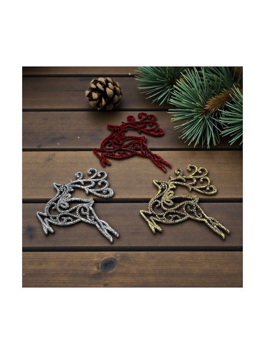 Christmas Decorative Ornaments Fawns 14cm 3 Pieces 1epx3264