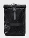 Rains Rolltop Rucksack Μαύρο