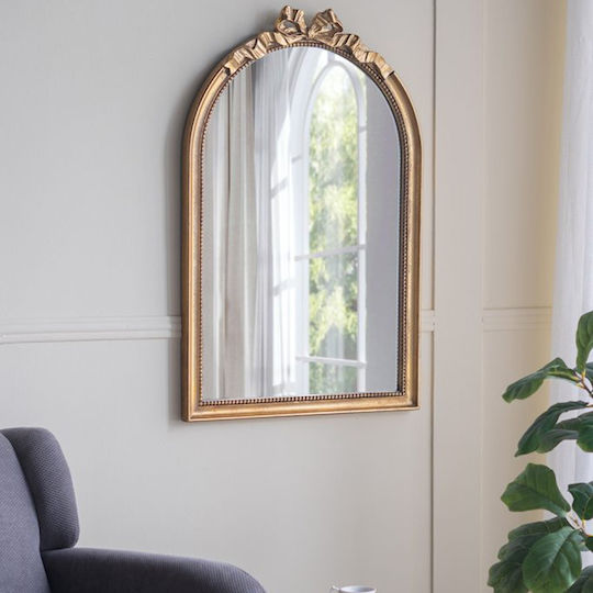 Artekko Dia Wall Mirror with Gold Wooden Frame 94.8x60cm 1pcs