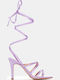 Fabric Sandals Purple