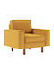 Sparrow Scaun De Relaxare Mustar-Nuc 108x87x89cm