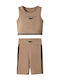 Kids' Set with Leggings Winter 2pcs Mocha