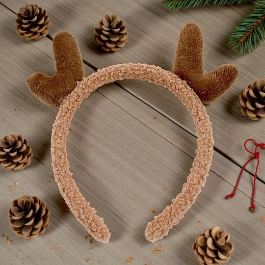 Christmas Reindeer Headband Wool Texture 1epx3173