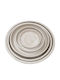 Marhome Topfplatten Keramik Beige 5Stück 06-99080 Set5