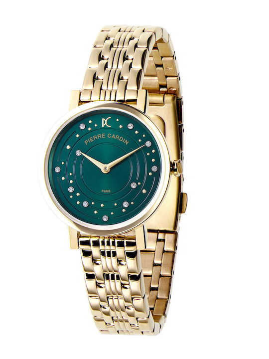 Pierre Cardin Women's Watch with Gold Metal Bracelet
