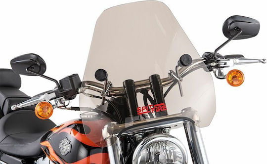 Slipstreamer Windshield Spitfire S-06-t-chr Harley Davidson Xlh 883 88-03 En 650 Abs 15-23 Kawasaki Vn 800 95-06 900 06-16 Triumph Speedmaster 865 05-16 Grey