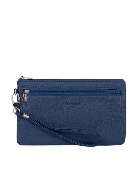 Hexagona Leather Women's Wallet Classic Blue