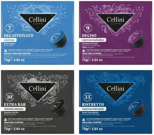 Cellini Capsule Espresso Compatibile cu Mașina Dolce Gusto 120capace