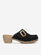 Mules mit Absatz in Beige Farbe