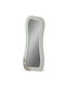 Hanah Home Asymmetric Floor Mirror with Beige Wooden Frame 170x65cm