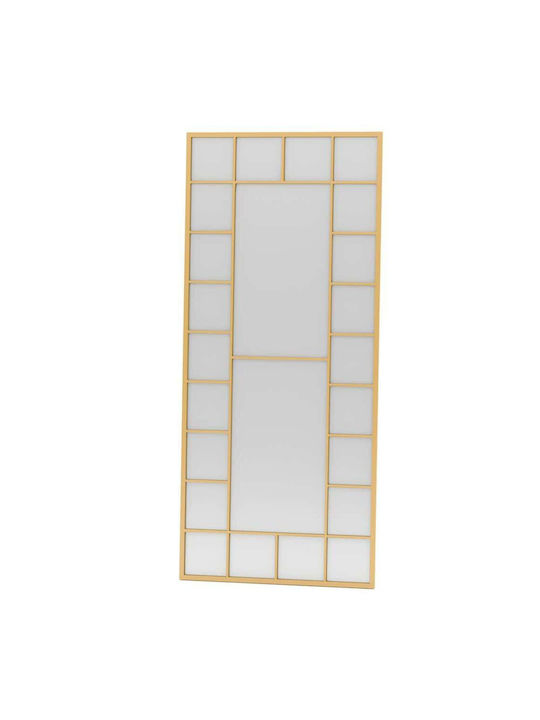 Hanah Home Floor Mirror with Gold Metal Frame 1...