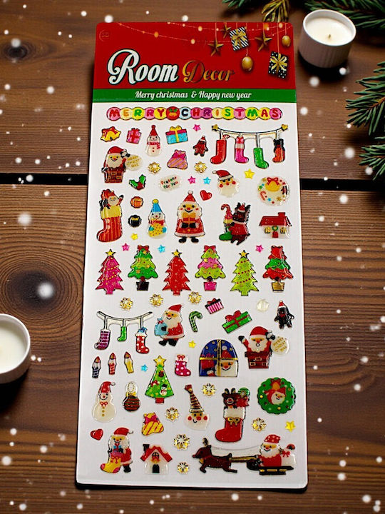 Weihnachtsaufkleber Dekorative 72Stücke 1epx3230