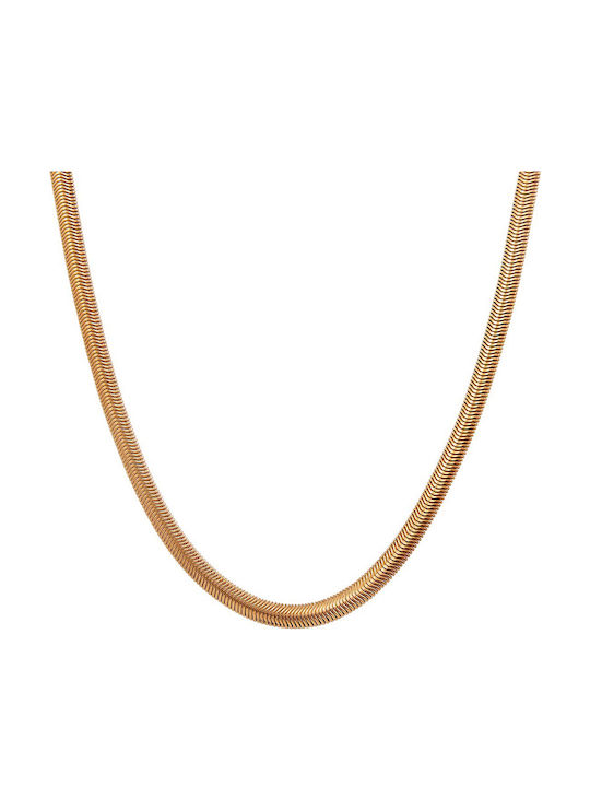 Theodora's Jewellery Vergoldete Stahl Halskette