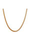 Theodora's Jewellery Chain Neck Snake made of Steel Gold-plated