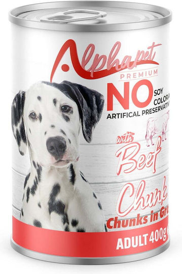 Alpha Pet Nassfutter Hunde in Dose mit Kalb 400gr