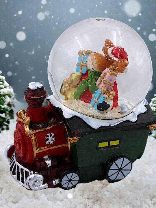 Christmas Decorative Train Lighted with Reindeer 8x10.5cm