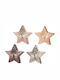 Beauty Home Plastic Christmas Decorative Star 11x2.9x12cm Burgundy