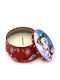 Christmas Metallic Candle 6x4cm (Μiscellaneous Colors)