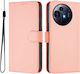 Skin Feel Solid Color Wallet Piele Roz (TCL 50 NXTPAPER 5G / TCL 50 Pro NXTPAPER 5G)